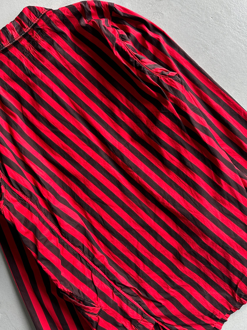 COMME DES GARÇONS - S/S 2012 ASYMMETRICAL STRIPED SHIRT JACKET