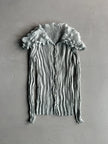 ISSEY MIYAKE - F/W 2000 BUBBLE PLEATED BUTTONED BLOUSE