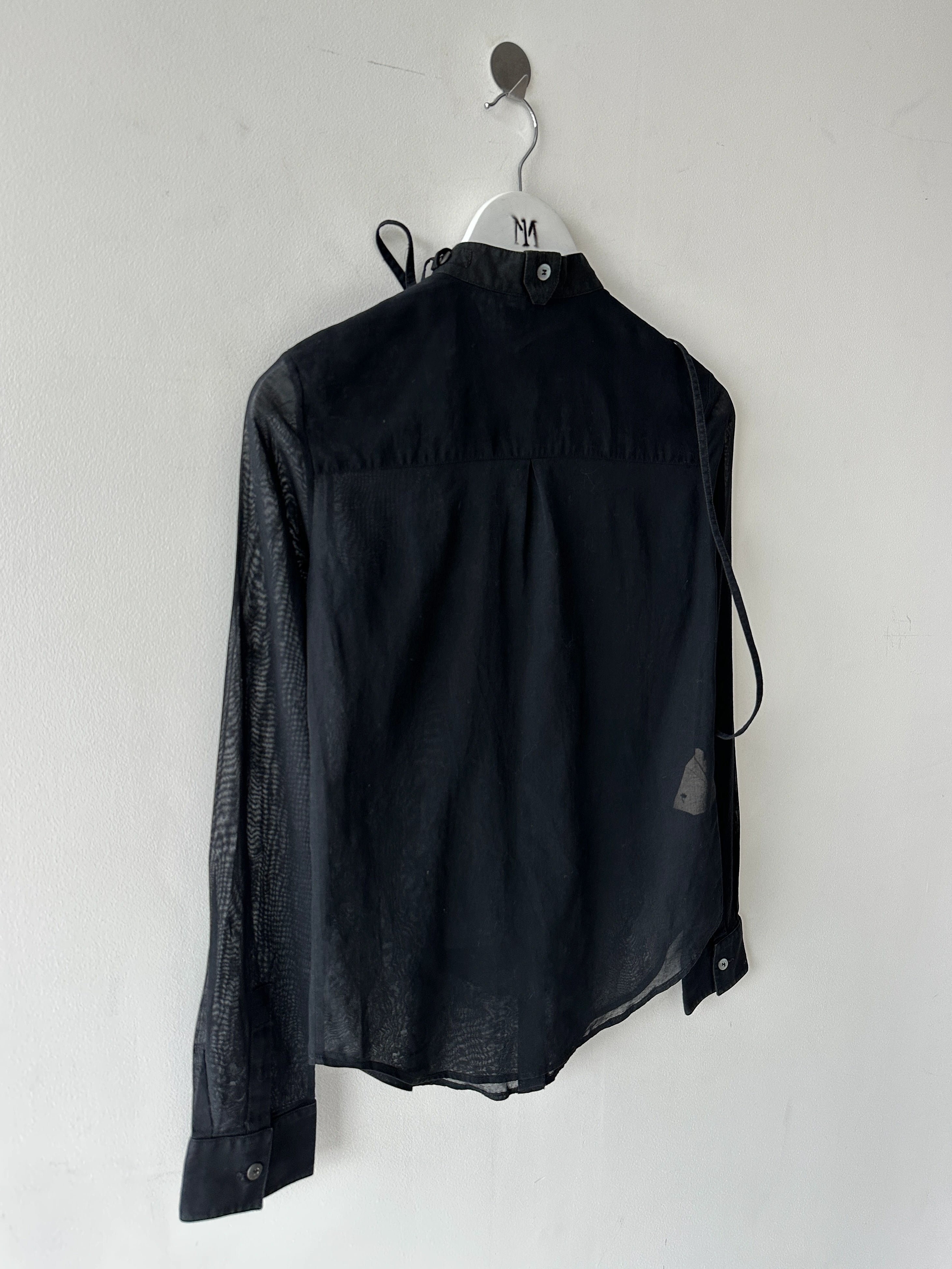 HUSSEIN CHALAYAN - S/S 2002 SEMI TRANSPARENT SHIRT