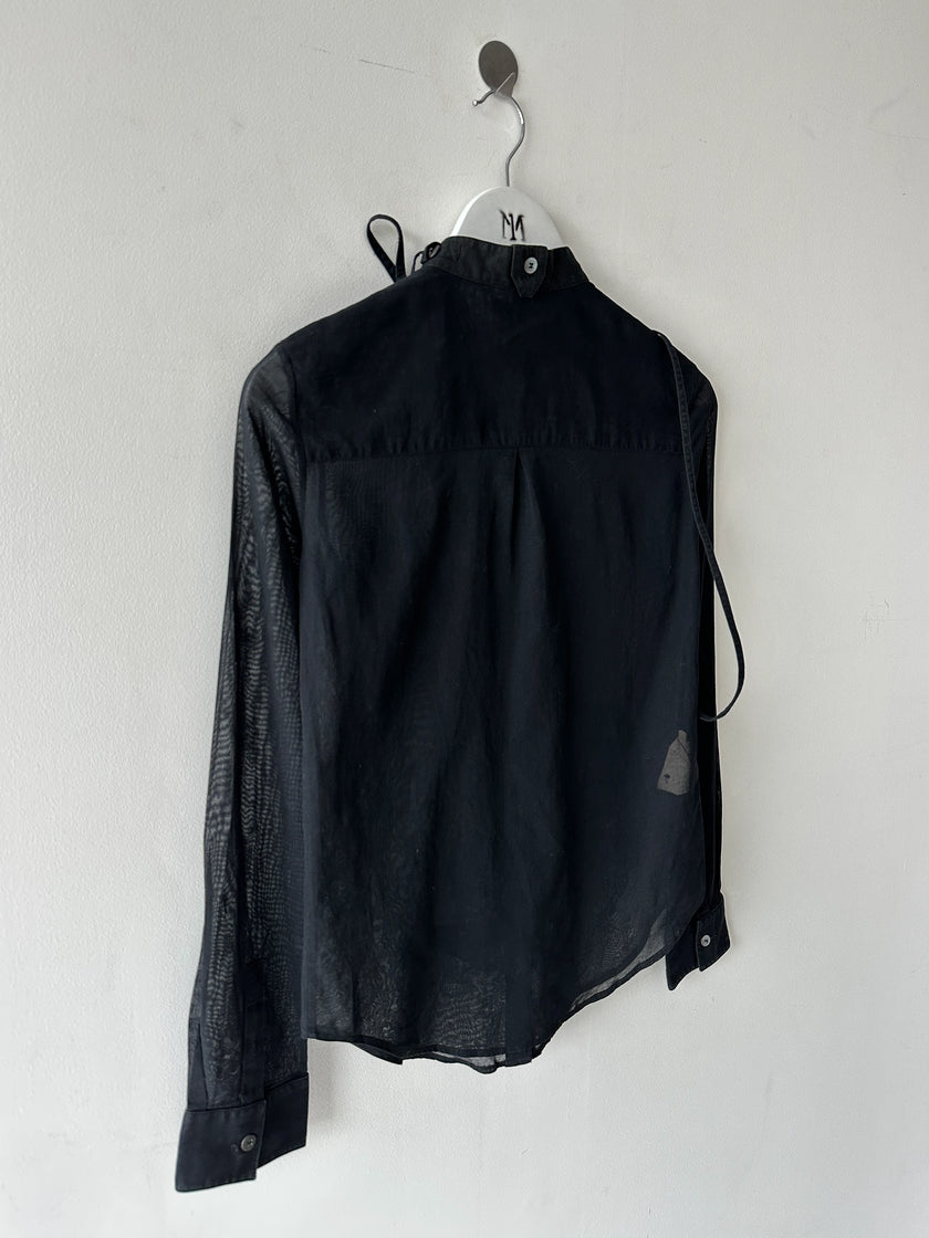 HUSSEIN CHALAYAN - S/S 2002 SEMI TRANSPARENT SHIRT