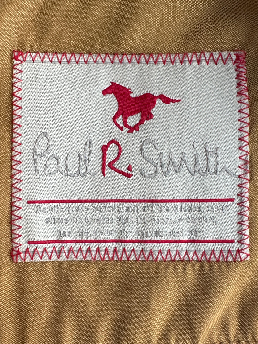 PAUL SMITH - 1990s FUNNEL NECK LIGHT BOMBER JACKET