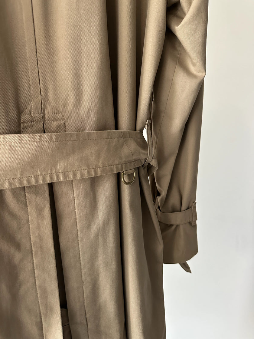 BURBERRYS - 1970s DOUBLE BREASTED EXTRA LONG TRENCH COAT