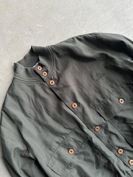 VALENTINO - 1990s NYLON BUTTONED BOMBER JACKET