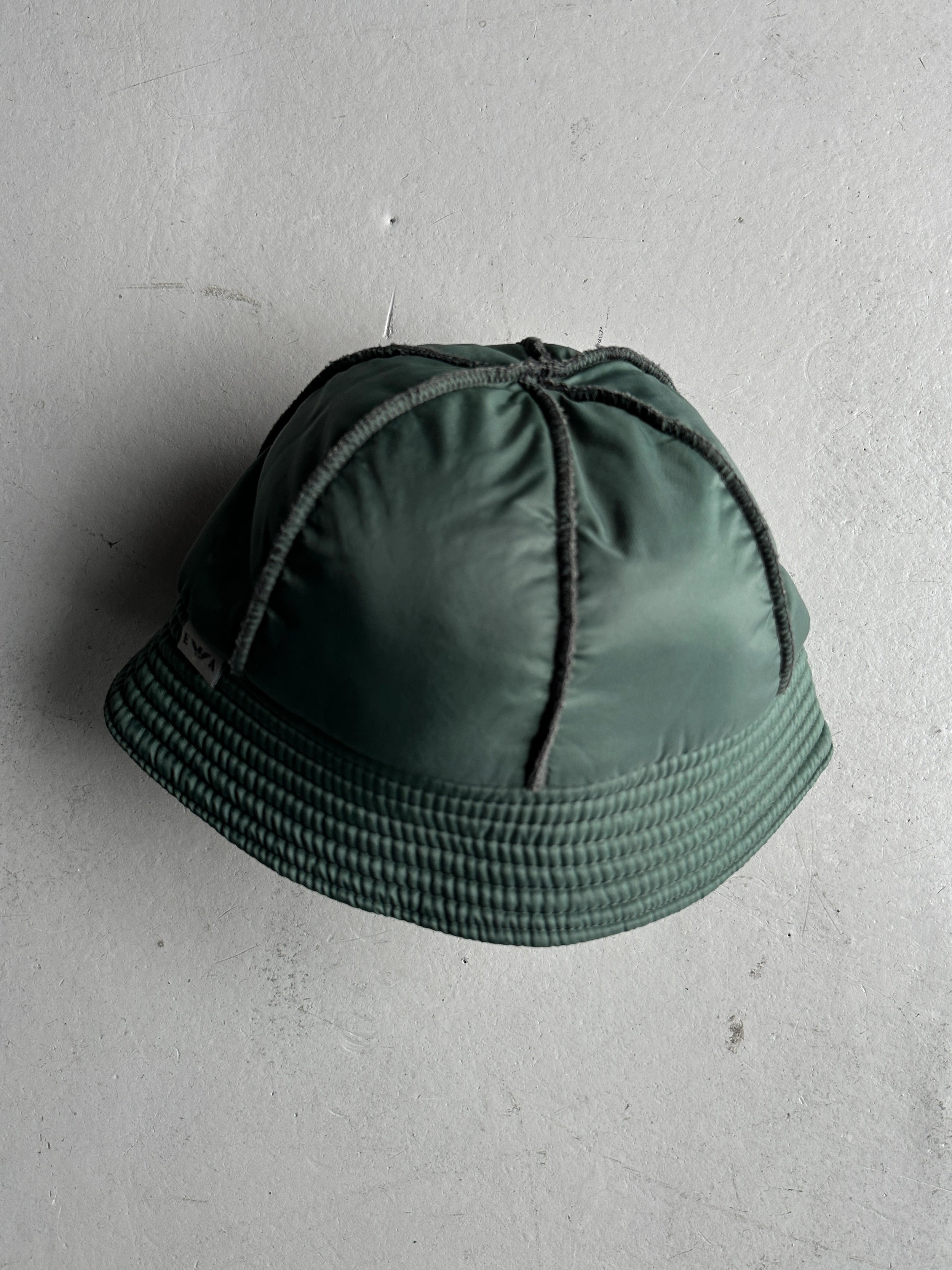 EMPORIO ARMANI - 1980s TECHNICAL BUCKET HAT
