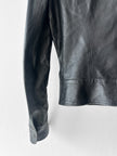GIANFRANCO FERRÉ - early 2000s SOFT LEATHER CROP FIT JACKET WITH FUNNEL NECK