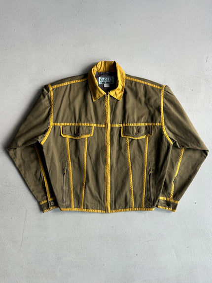 MARITHÉ + FRANÇOIS GIRBAUD X CLOSED - 1980s BOMBER JACKET WITH CONTRASTING PIPING