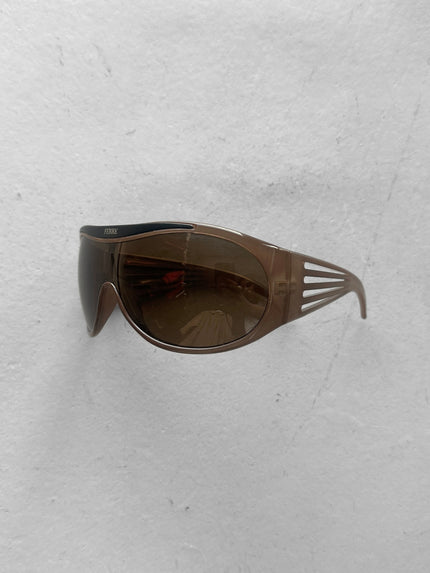 GIANFRANCO FERRÉ - 2000s OVERSIZED SHIELD SUNGLASSES