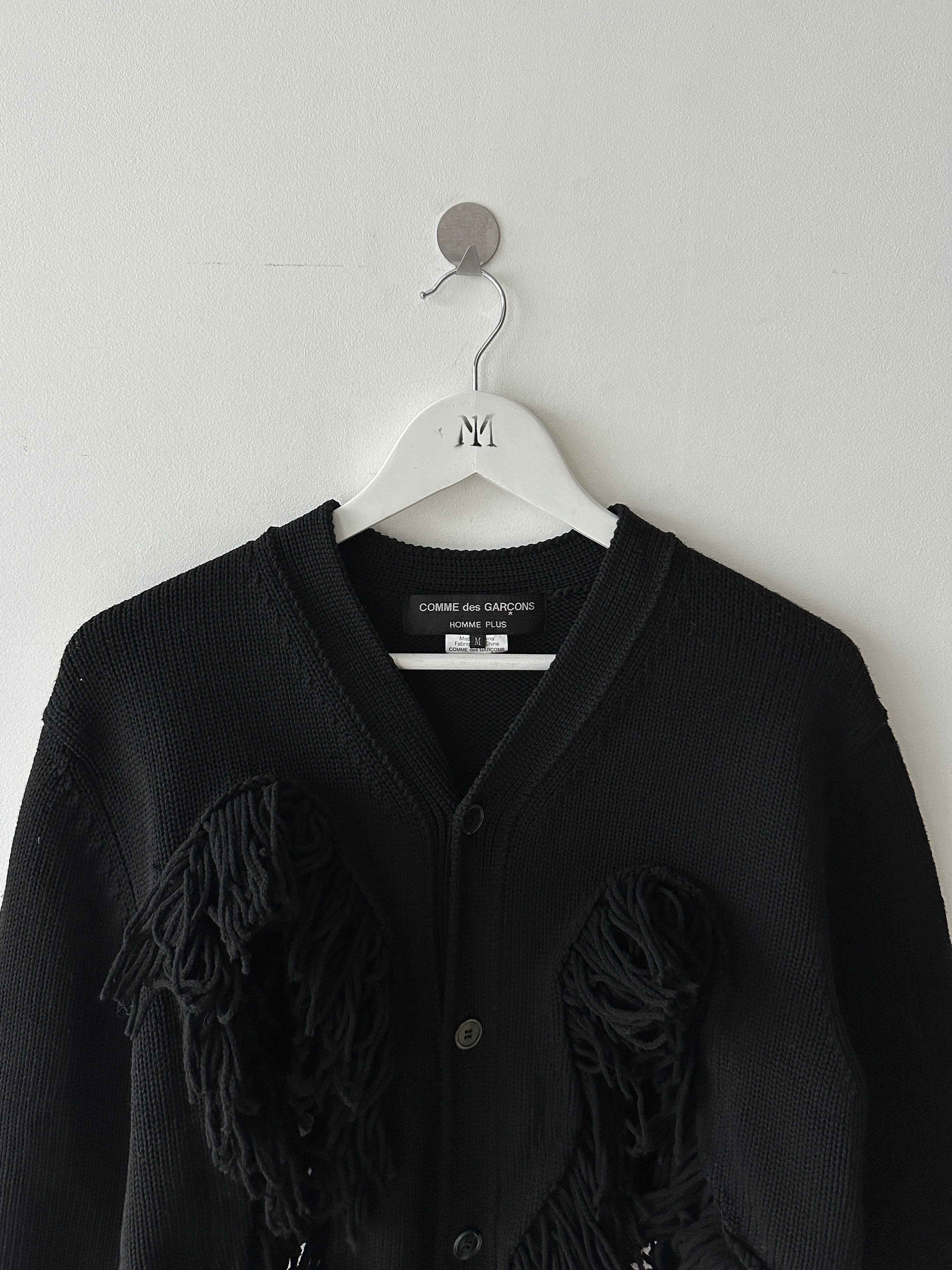 COMME DES GARÇONS - F/W 2023 DECONSTRUCTED CARDIGAN WITH FRINGE