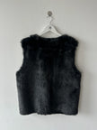 JEAN PAUL GAULTIER OBJET - 1990s PERFORATED LEATHER JACKET WITH ZIP OFF FUR LINING