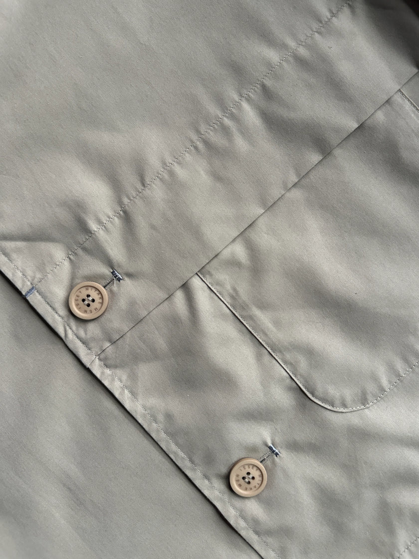 ISSEY MIYAKE MEN - 2000s OVERSIZED SHACKET WITH SEMI CONCEALED POCKET