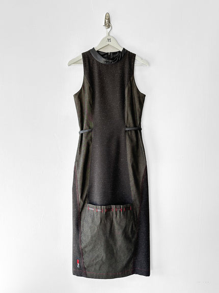 BELGIAN LABEL - early 2000s TWO PIECE SET WITH DRESS AND JACKET