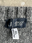 ARMANI JEANS - 1990s ROUND NECK KNIT JUMPER