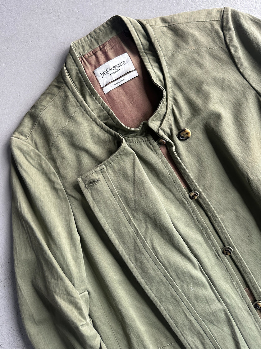 YVES SAINT LAURENT BY STEFANO PILATI - F/W 2006 COLLARLESS JACKET WITH CURVED SLEEVES