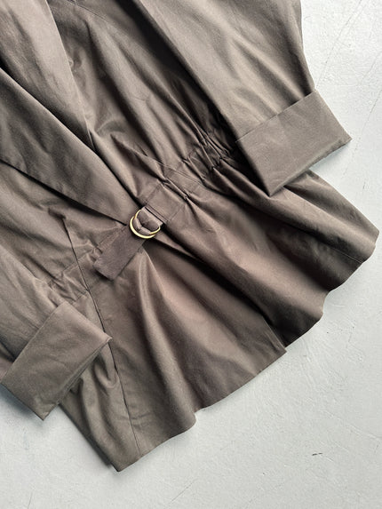 PLEIN SUD - 1990s EXAGGERATED SHAWL COLLAR JACKET