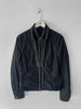 JOHN RICHMOND - early 2000s NYLON JACKET WITH TRIPLE ZIP AT COLLAR