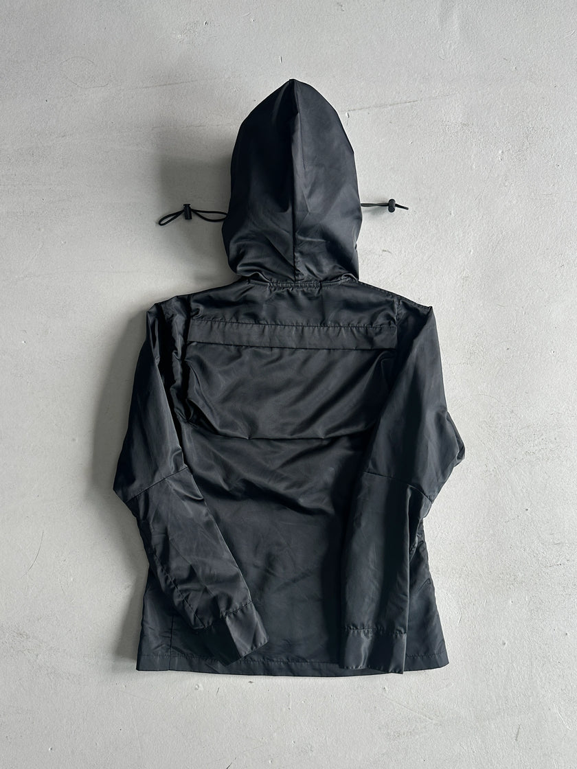 YOHJI YAMAMOTO D'URBAN A.A.R. - 1990s FOLDABLE WINDBREAKER JACKET WITH NINJA HOOD