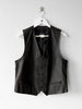 AGNÈS B. - 1990s LEATHER VEST GILET