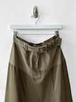 ITALIAN LABEL - 1990s MAXI SKIRT WITH PATCH POCKETS AT THE HEM