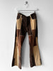 1990s PATCHWORK CONSTRUCTION CORDUROY STRAIGHT LEG TROUSERS