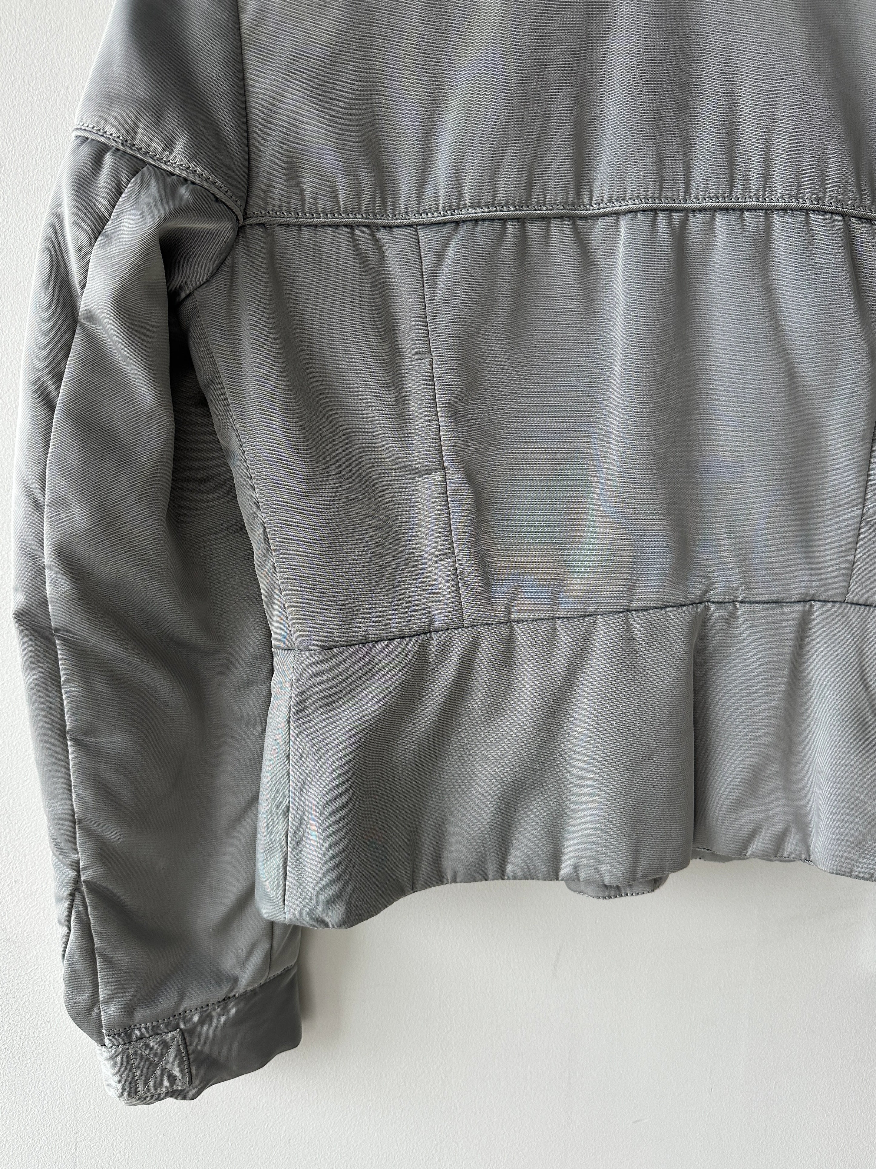 TRUSSARDI - early 2000s CROP FIT JACKET WITH CROSS STRAP DETAILS