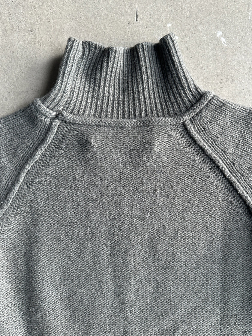 MARNI - 1990s MOCK NECK JUMPER WITH FRONT POCKETS