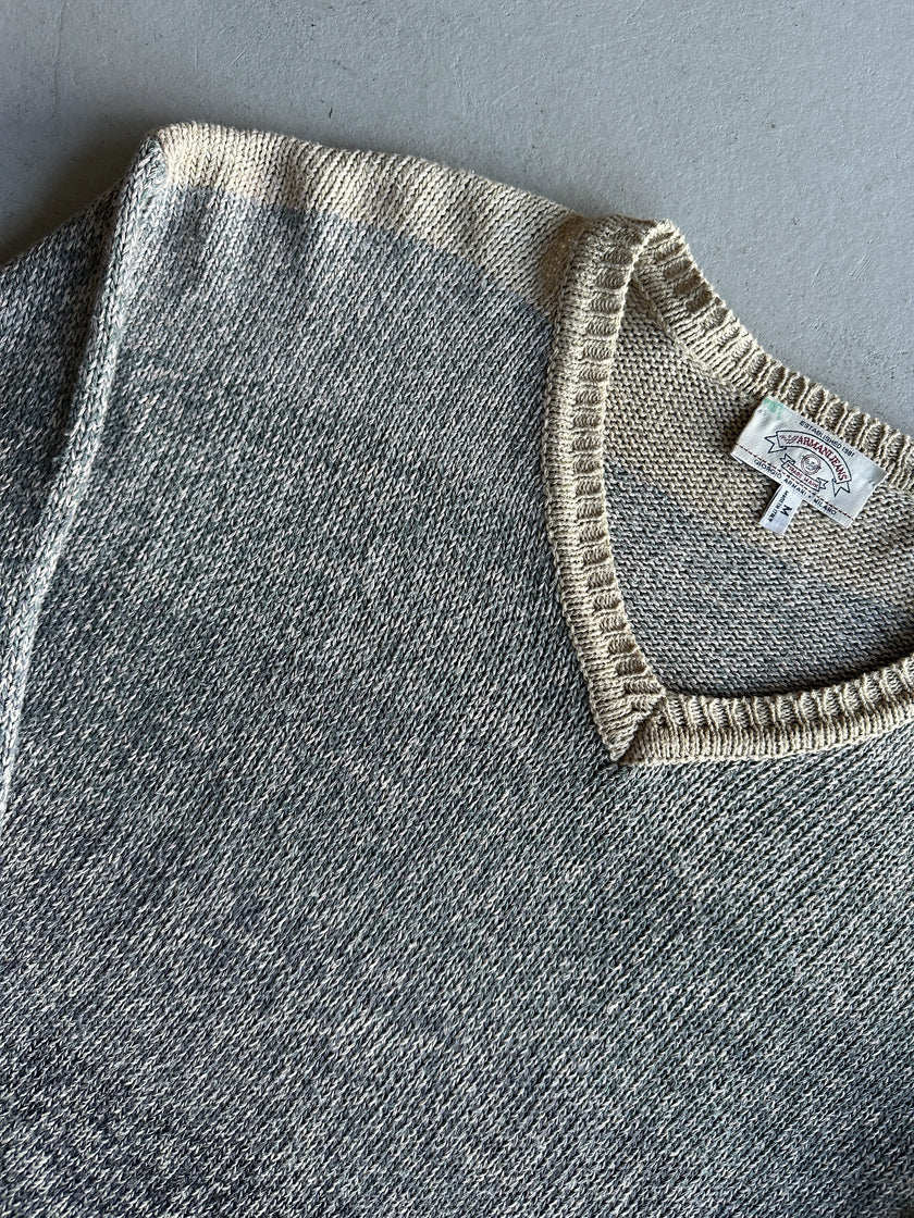 ARMANI JEANS - 1990s V NECK SOFT KNIT JUMPER