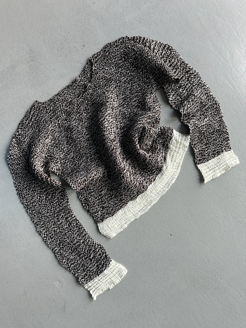 ISSEY MIYAKE - F/W 1998 CROP FIT LONG SLEEVE TOP