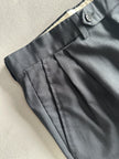 1990s PINSTRIPED FRONT PLEATS TAILORED TROUSERS