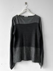 VALENTINO - 1990s PANELED TOP WITH CURVED SLEEVE