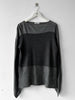 VALENTINO - 1990s PANELED TOP WITH CURVED SLEEVE