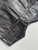 1980s STITCHED PANELING LEATHER VEST