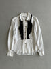 COMME DES GARÇONS - A/W 2010 RUFLLED FRONT SILKY LONG SLEEVE SHIRT