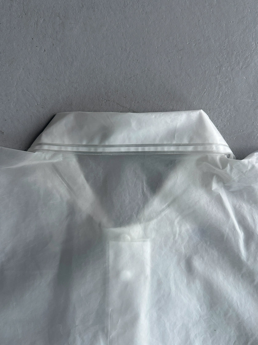 ARMANI JEANS - 2000s SAMPLE SEMI TRANSLUCENT SHACKET