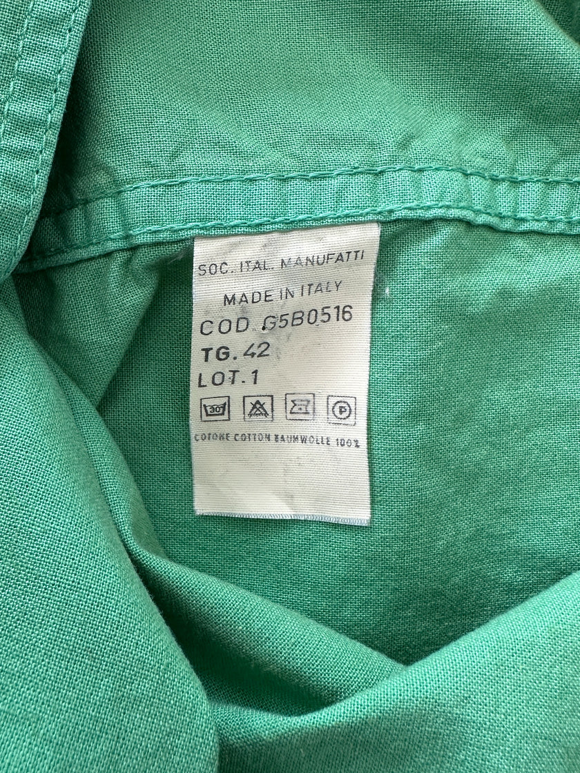 EMPORIO ARMANI - 1980s OVERSIZED POCKET SHACKET WITH CROPPED SLEEVE