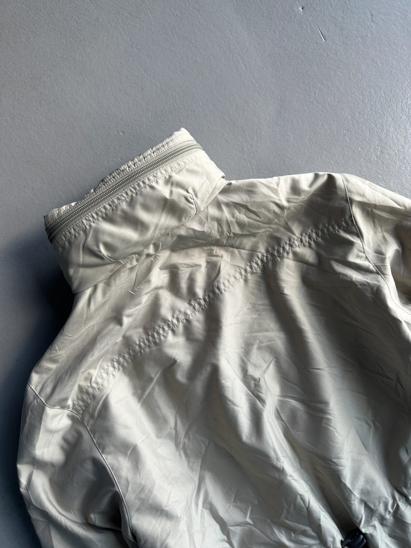 ARMANI JEANS - 1990s ZIPPED SLEEVE FUNNEL NECK JACKET