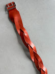 BALENCIAGA - late 2000s BRAIDED LEATHER BELT