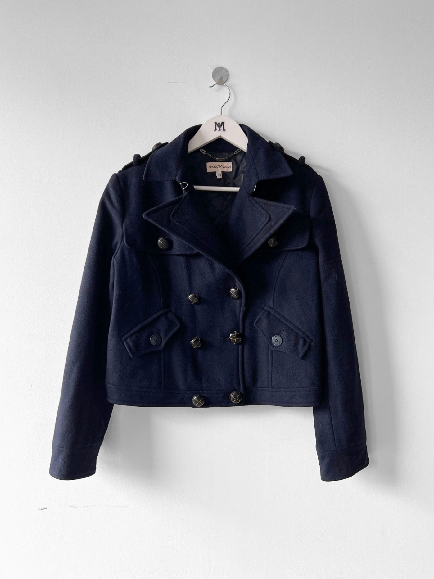 EMPORIO ARMANI - F/W 2006 DOUBLE BREASTED CROP FIT MILITARY JACKET