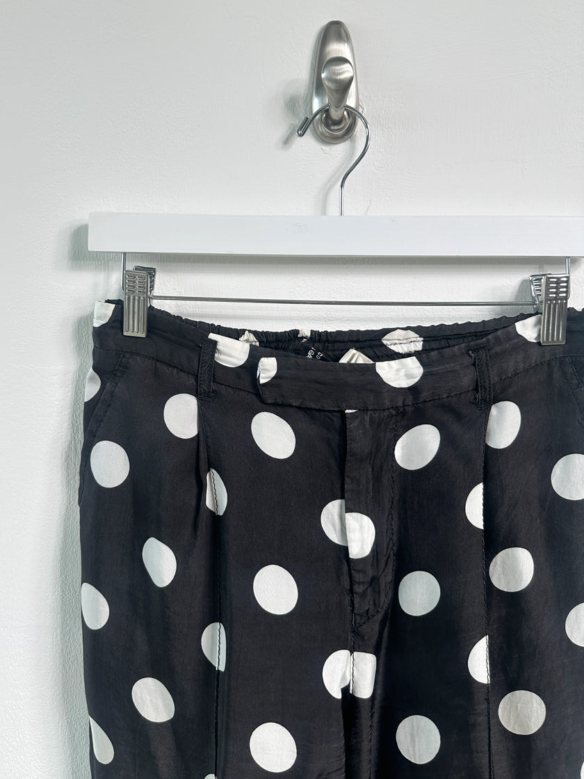 COMME DES GARÇONS - S/S 2005 POLKA DOT SATIN TROUSERS