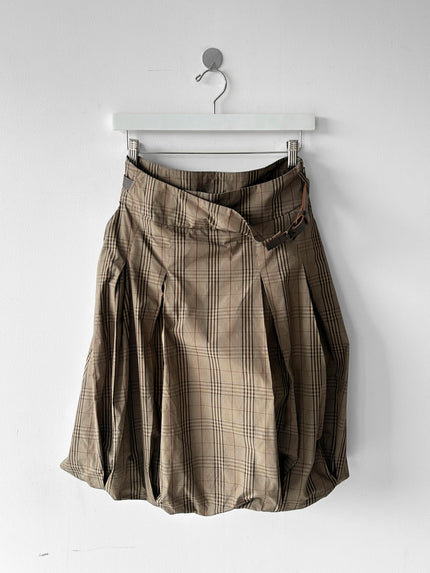 ITALIAN LABEL early 2000s BALLOON SKIRT WITH WRAP FRONT WAIST