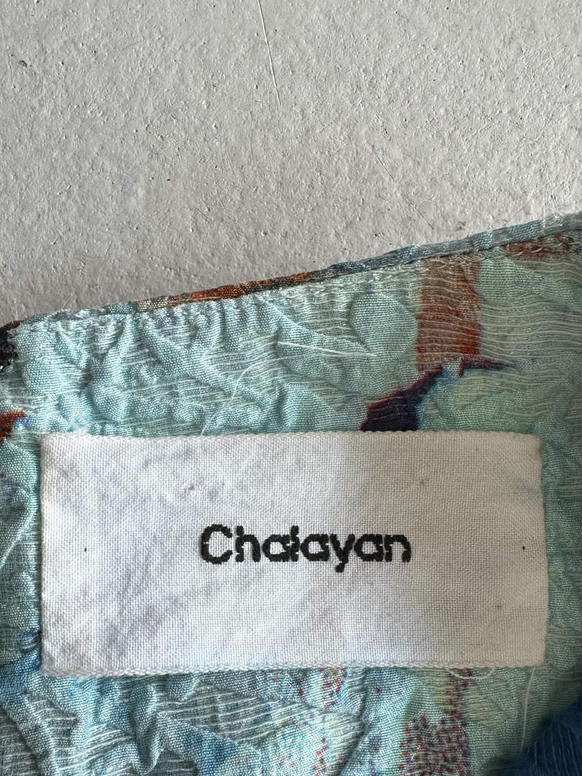 HUSSEIN CHALAYAN - F/W 2013 ABSTRACT PRINT SHEAT DRESS