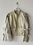 2000s CROP FIT BIKER LEATHER JACKET
