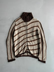 ROBERTO CAVALLI - 2000s OVERSIZED ZIPPED KNIT JUMPER