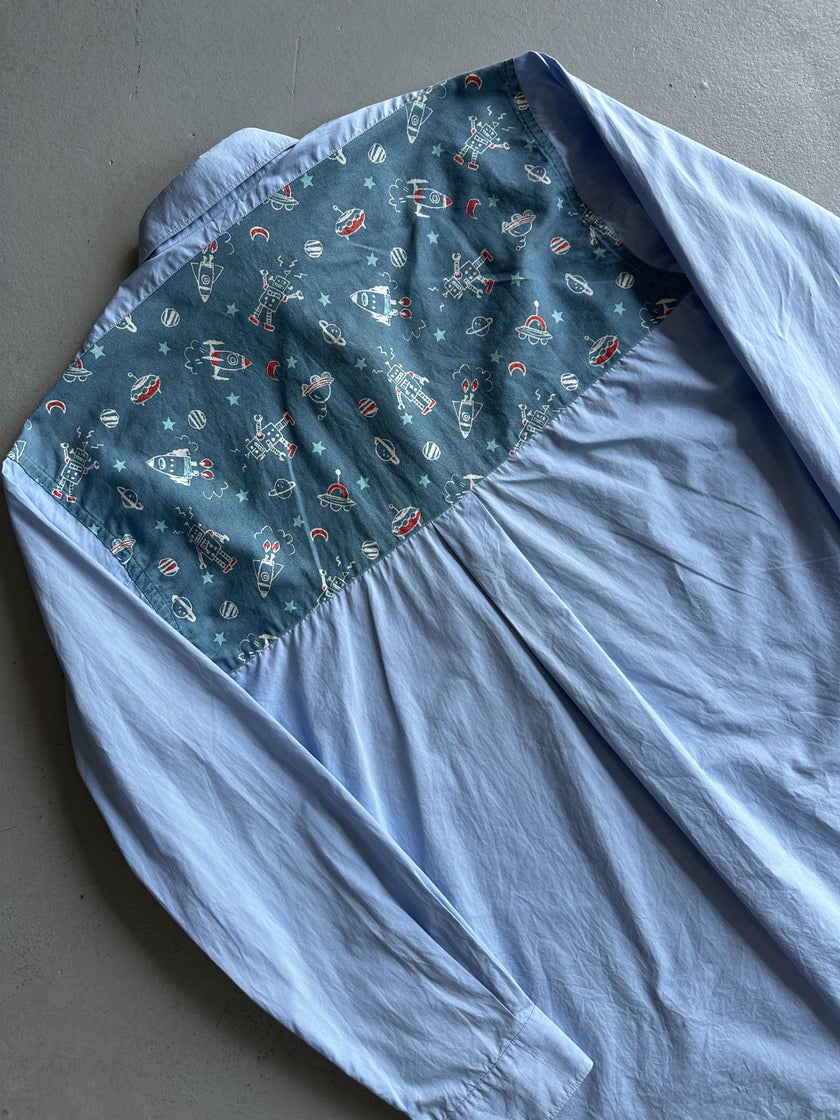 COMME DES GARÇONS - 2000s SPACESHIP YOKE LONG SLEEVE SHIRT