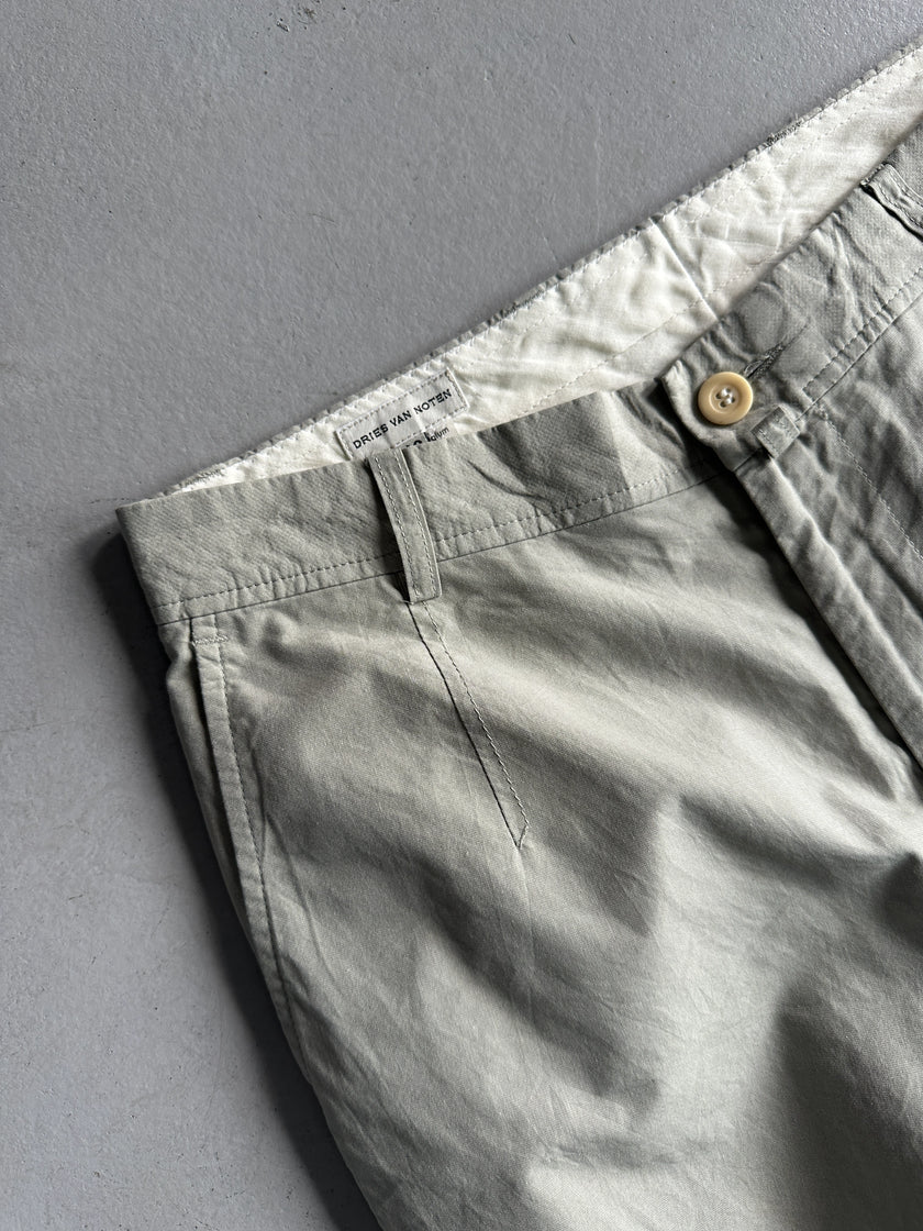 DRIES VAN NOTEN - 1990s STRAIGHT FIT TAILORED TROUSERS