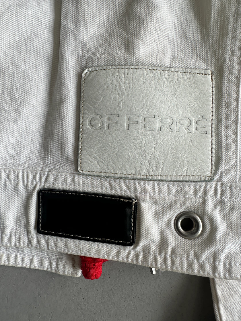 GIANFRANCO FERRÉ - 1990s ZIP DETAIL FRONT DENIM JACKET