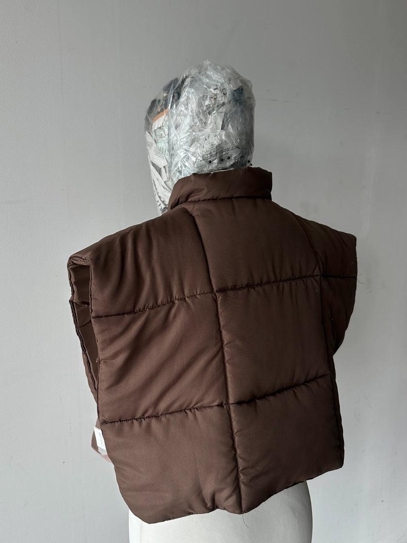 KANSAI YAMAMOTO - late 1990s CROP FIT QUILTED VEST