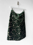 PRADA - F/W 2009 DEVORE VELVET KNEE LENGTH SKIRT