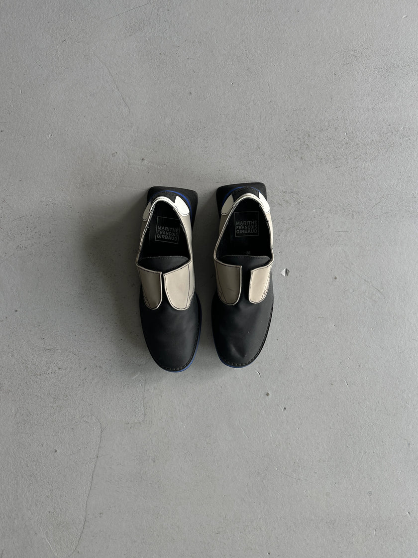 MARITHÉ + FRANÇOIS GIRBAUD - S/S 1998 SQUARE HEEL SLIP ON SHOES