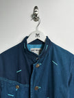 ISSEY MIYAKE - F/W 1993 PANELED DENIM JACKET WITH CONTRAST EMBROIDERED DETAILS ALL OVER