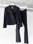 EMPORIO ARMANI - F/W 2001 PINSTRIPE SUIT WITH FLARED LEG TROUSERS